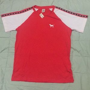Pink Victoria’s Secret T-Shirt Red and White